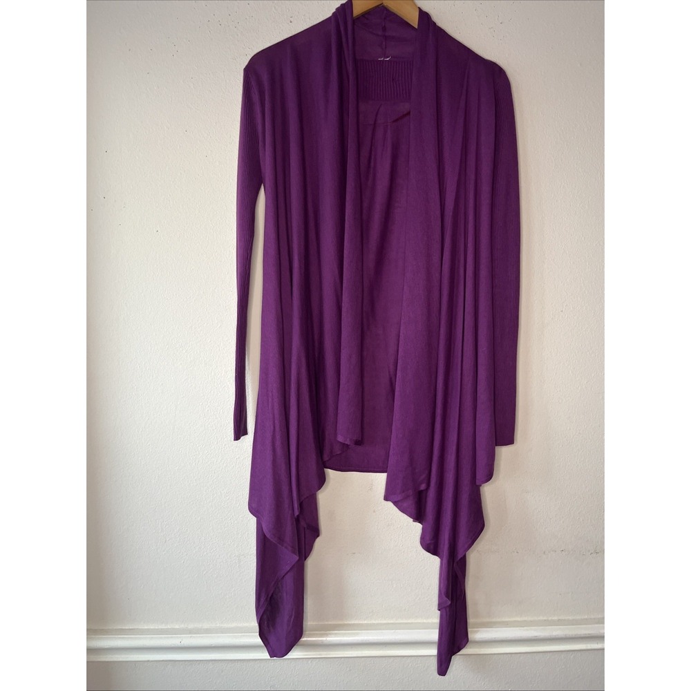 lululemon athletica Draped Open Front Cardigan in Purple